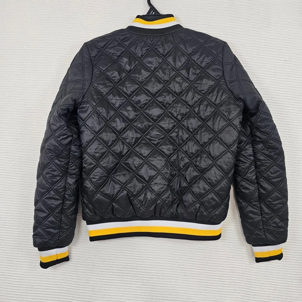 Pittsburgh Penguins NHL G-III 4her Carl BanksQuilted Bomber Jacket Black Women S